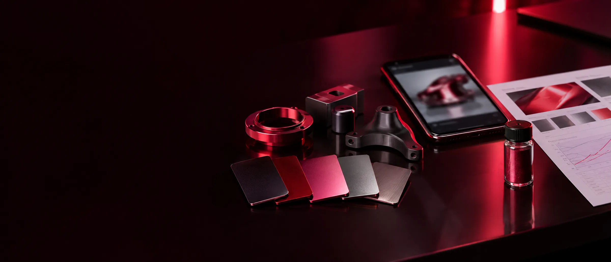 Glowing coated surface platform